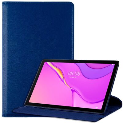 Funda Azul de Polipiel para Huawei Matepad T10s - Funda para Tableta Funda Azul de Polipiel para Huawei Matepad T10s - Funda para Tableta