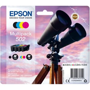 Paquete 4x Cartuchos de Tinta Originales 502 - EPSON Paquete 4x Cartuchos de Tinta Originales 502 - EPSON