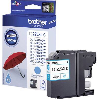 Cartucho de tinta original LC-225XLC (cian) - BROTHER Cartucho de tinta original LC-225XLC (cian) - BROTHER