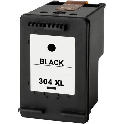 Cartucho de tinta remanufacturado HP 304XL negro - Muestra nivel de tinta - Reemplaza N9K08AE/N9K06AE Cartucho de tinta remanufacturado HP 304XL negro - Muestra nivel de tinta - Reemplaza N9K08AE/N9K06AE