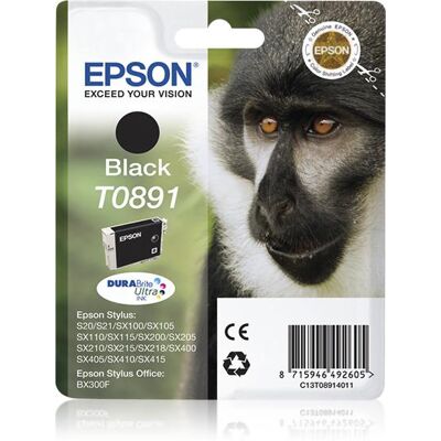 Cartucho de tinta EPSON Negro STYLUS S20/X105/205/405 - C13T08914021 Cartucho de tinta EPSON Negro STYLUS S20/X105/205/405 - C13T08914021
