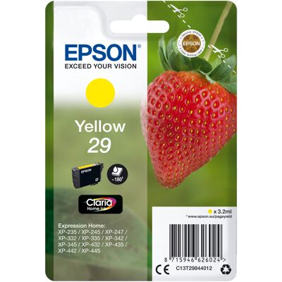 Cartucho de tinta Serie 29 XP-235/332/335/432/435 (Amarillo) - EPSON Cartucho de tinta Serie 29 XP-235/332/335/432/435 (Amarillo) - EPSON