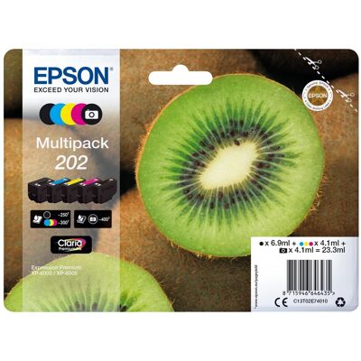 Pack 5x Cartuchos de Tinta 202 (250 / 300 Páginas) - EPSON Pack 5x Cartuchos de Tinta 202 (250 / 300 Páginas) - EPSON