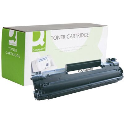 Tóner Negro Q-Connect CB436A - Compatible con LaserJet - 2000 páginas Tóner Negro Q-Connect CB436A - Compatible con LaserJet - 2000 páginas