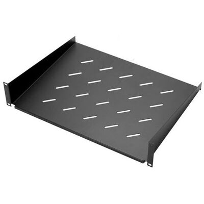 Estante fijo de 19" 2U de 300 mm para armarios de rack (negro) - CROMAD Estante fijo de 19" 2U de 300 mm para armarios de rack (negro) - CROMAD