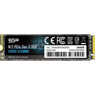 Disco SSD M.2 2280 P34A60 256GB 3D TLC NVMe - SILICON POWER Disco SSD M.2 2280 P34A60 256GB 3D TLC NVMe - SILICON POWER