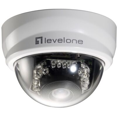 Cámara Vigilancia Domo IP Fija 2MP 1080p - LEVELONE Cámara Vigilancia Domo IP Fija 2MP 1080p - LEVELONE