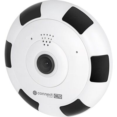 KRUGER MATZ Cámara Vigilancia Interior Wi-Fi Connect C70 TUYA FishEye - Krüger&Matz KRUGER MATZ Cámara Vigilancia Interior Wi-Fi Connect C70 TUYA FishEye - Krüger&Matz