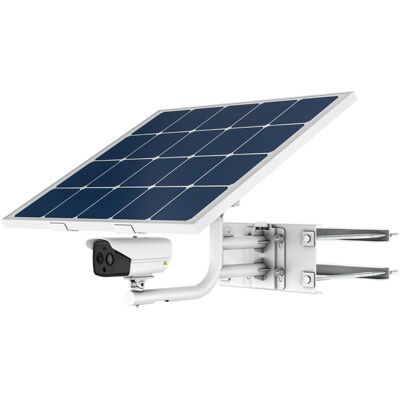 HIK VISION Cámara de vigilancia IP térmica 4G con doble bala solar de 4 MP y 3,6-4,3 mm con panel solar de 80 W - HIKVISION HIK VISION Cámara de vigilancia IP térmica 4G con doble bala solar de 4 MP y 3,6-4,3 mm con panel solar de 80 W - HIKVISION