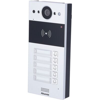 Videoportero IP antivandálico de montaje en superficie (5 apartamentos) AK-R20B-5B 2Mpx - AKUVOX Videoportero IP antivandálico de montaje en superficie (5 apartamentos) AK-R20B-5B 2Mpx - AKUVOX