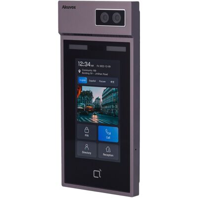 Placa/Botoneira IP de 5" IPS LCD con Cámara Doble 2/1Mpx IP66/IK08 - AKUVOX Placa/Botoneira IP de 5" IPS LCD con Cámara Doble 2/1Mpx IP66/IK08 - AKUVOX