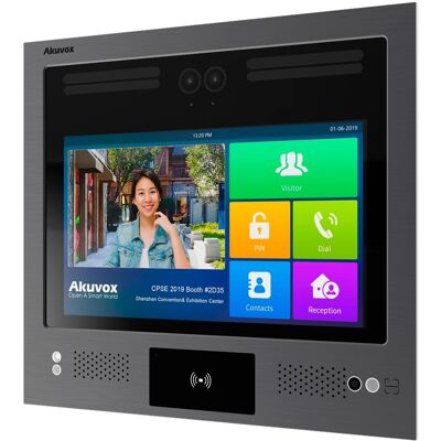 Portero IP Antivandálico IK08 con Cámara Doble 2Mpx - AKUVOX Portero IP Antivandálico IK08 con Cámara Doble 2Mpx - AKUVOX