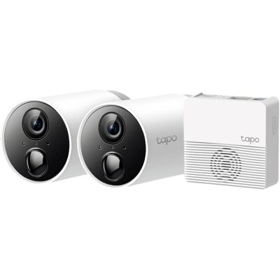 Pack de 2 Cámaras de Vigilancia IP Tapo C400S2 Exterior/Interior IP65 1080p Full HD + Hub H200 - TP-LINK Pack de 2 Cámaras de Vigilancia IP Tapo C400S2 Exterior/Interior IP65 1080p Full HD + Hub H200 - TP-LINK