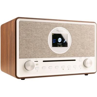 Radio por Internet FM/DAB+ con reproductor BT/CD/SD/USB Lucca 60W (Madera) - AUDIZIO Radio por Internet FM/DAB+ con reproductor BT/CD/SD/USB Lucca 60W (Madera) - AUDIZIO