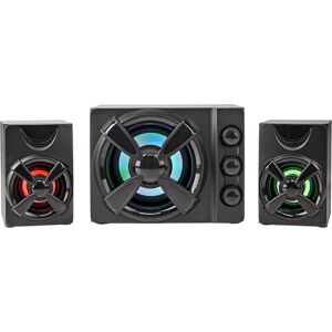 Altavoces Gaming 2.1 USB de 33 W con subwoofer USB/conector de 3,5 mm (negro) - NEDIS Altavoces Gaming 2.1 USB de 33 W con subwoofer USB/conector de 3,5 mm (negro) - NEDIS