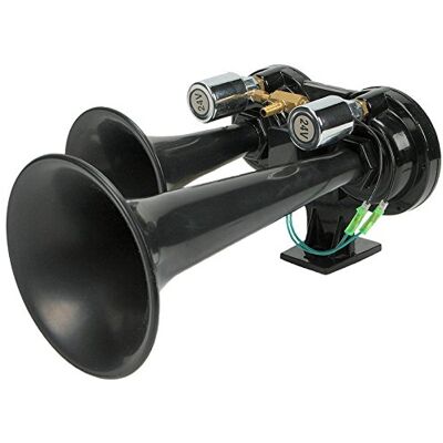 All Ride Bocina de aire 2 tonos 24 V negra - Air Horn All Ride Bocina de aire 2 tonos 24 V negra - Air Horn