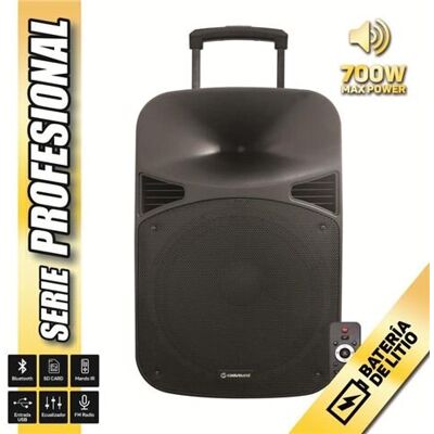 Altavoz portátil amplificado de 15" y 700 W con batería Serie Pro - COOLSOUND Altavoz portátil amplificado de 15" y 700 W con batería Serie Pro - COOLSOUND
