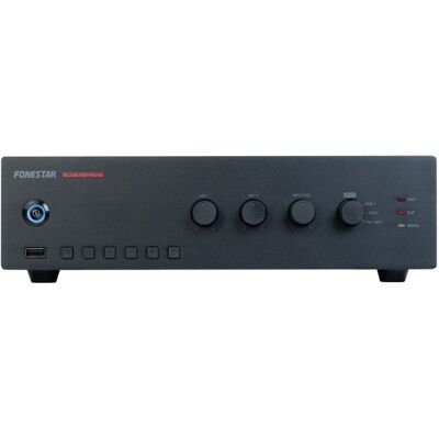 Amplificador PA Linea 100V / 4ohm 60W RMS USB/MP3/FM - FONESTAR Amplificador PA Linea 100V / 4ohm 60W RMS USB/MP3/FM - FONESTAR