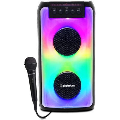 Altavoz Bluetooth Party Boom A370 2x3" 50W con Micrófono - COOLSOUND Altavoz Bluetooth Party Boom A370 2x3" 50W con Micrófono - COOLSOUND
