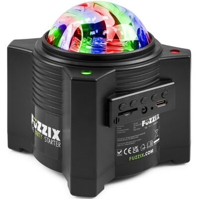 Altavoz Bluetooth con Efectos Aurora Galactic LED 4x 2W RGBW - FUZZIX Altavoz Bluetooth con Efectos Aurora Galactic LED 4x 2W RGBW - FUZZIX