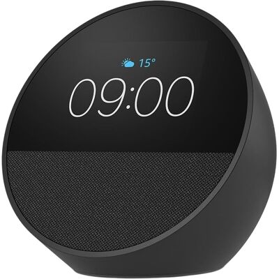 Altavoz inteligente Echo Spot (2024) Negro - AMAZON Altavoz inteligente Echo Spot (2024) Negro - AMAZON