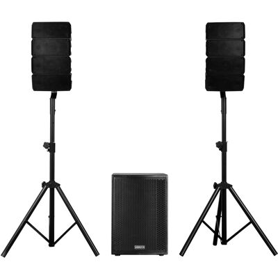 Sistema de sonido amplificado BLUETOOTH/USB/SD 1400W (VX915 Compact 2.1) - VONYX Sistema de sonido amplificado BLUETOOTH/USB/SD 1400W (VX915 Compact 2.1) - VONYX