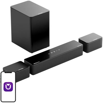 Barra de Sonido + Subwoofer Poseidon D60 5.1 Canales (Negro) - ULTIMEA Barra de Sonido + Subwoofer Poseidon D60 5.1 Canales (Negro) - ULTIMEA