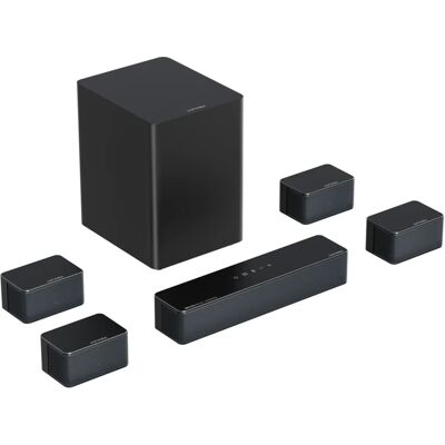Barra de Sonido + Subwoofer Poseidon D80 BOOM 7.1 Canales (Negro) - ULTIMEA Barra de Sonido + Subwoofer Poseidon D80 BOOM 7.1 Canales (Negro) - ULTIMEA