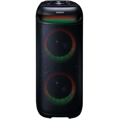 Altavoz Portátil Bluetooth PA-210BK 100W con Luz LED (Negro) - LENCO Altavoz Portátil Bluetooth PA-210BK 100W con Luz LED (Negro) - LENCO