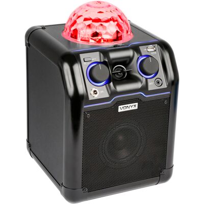 Altavoz Bluetooth portátil con efectos LED RGB (negro) SBS50B - VONYX Altavoz Bluetooth portátil con efectos LED RGB (negro) SBS50B - VONYX