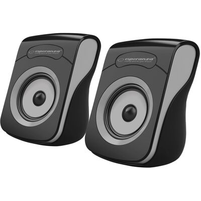 Altavoces 2.0 USB Estéreo (Negro/Gris) - ESPERANZA Altavoces 2.0 USB Estéreo (Negro/Gris) - ESPERANZA
