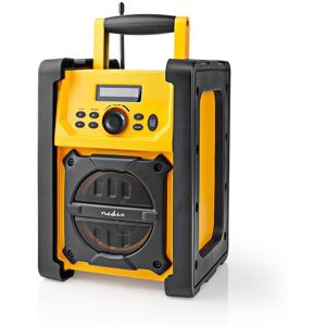 Radio de trabajo portátil AM/FM de 15 W con Bluetooth (altamente resistente) - NEDIS Radio de trabajo portátil AM/FM de 15 W con Bluetooth (altamente resistente) - NEDIS