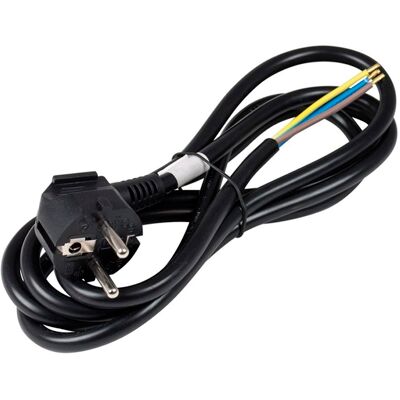 Cable de Alimentación 2 x 0,75 mm² + Tierra (2 mts) - Negro Cable de Alimentación 2 x 0,75 mm² + Tierra (2 mts) - Negro