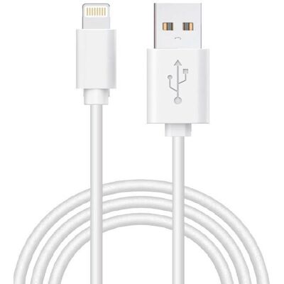 Cable Lightning Cool para iPhone y iPad - 1m Blanco Cable Lightning Cool para iPhone y iPad - 1m Blanco