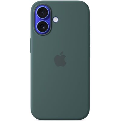 Funda de silicona para iPhone 16 con MagSafe (verde lago) - APPLE Funda de silicona para iPhone 16 con MagSafe (verde lago) - APPLE