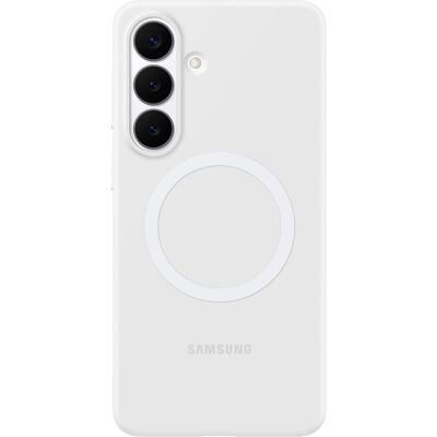 Funda Magnética de Silicona para Galaxy S26+ (Blanco) - SAMSUNG Funda Magnética de Silicona para Galaxy S26+ (Blanco) - SAMSUNG
