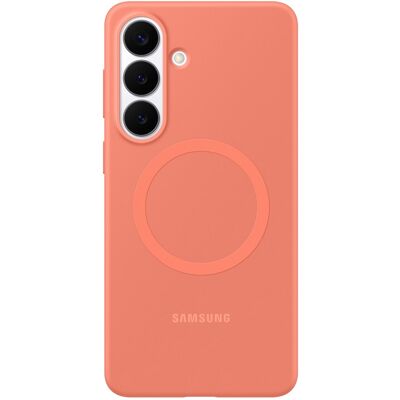 Funda Magnética de Silicona para Galaxy S26+ (Rojo Coral) - SAMSUNG Funda Magnética de Silicona para Galaxy S26+ (Rojo Coral) - SAMSUNG
