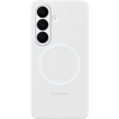 Funda Magnética de Silicona para Galaxy S26 (Blanco) - SAMSUNG Funda Magnética de Silicona para Galaxy S26 (Blanco) - SAMSUNG