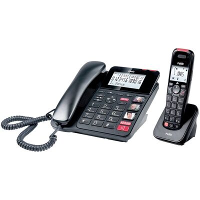 FYSIC Pack Teléfono Inalámbrico + Teléfono Fijo FX-8025 - FYSYC FYSIC Pack Teléfono Inalámbrico + Teléfono Fijo FX-8025 - FYSYC