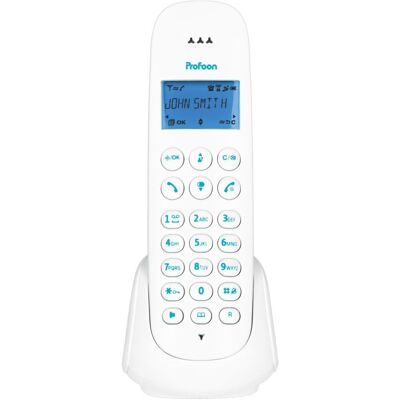 Teléfono Inalámbrico PDX300BW (Blanco) - PROFOON Teléfono Inalámbrico PDX300BW (Blanco) - PROFOON
