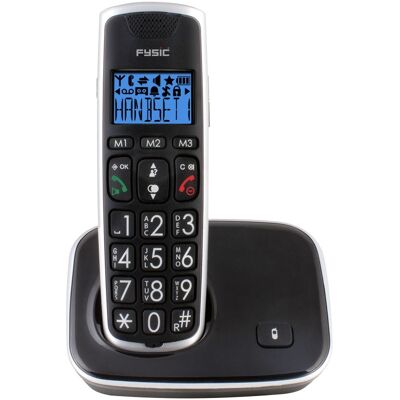 Teléfono Inalámbrico FX-6000 (Negro) - FYSIC Teléfono Inalámbrico FX-6000 (Negro) - FYSIC