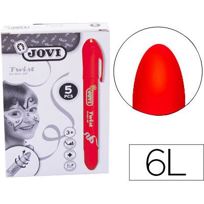 Jovi Twist Make-Up Barra de Maquillaje Roja (5 Uds) Jovi Twist Make-Up Barra de Maquillaje Roja (5 Uds)