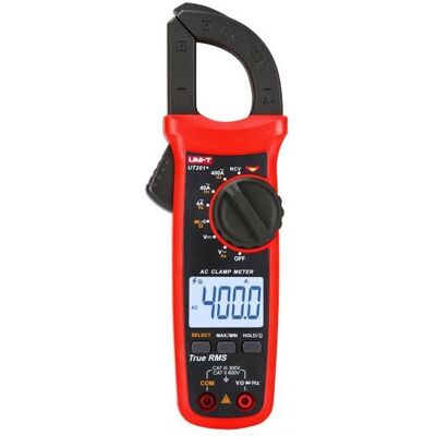 Pinza Amperimétrica Digital AC/DC 600V 400A True RMS - UNI-T UT201+ Pinza Amperimétrica Digital AC/DC 600V 400A True RMS - UNI-T UT201+