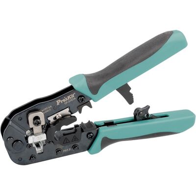 Alicates Conectores Trinquete Modulares CAT.7/6/5 - Proskit CP-376TA Alicates Conectores Trinquete Modulares CAT.7/6/5 - Proskit CP-376TA