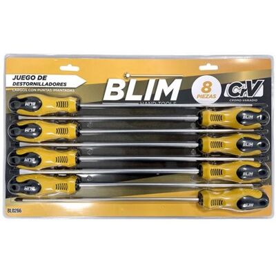Blim Modelo BL0266 - Juego de Destornilladores Largos - Set de Destornilladores Blim Modelo BL0266 - Juego de Destornilladores Largos - Set de Destornilladores