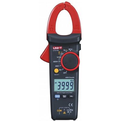 Pinza Amperimétrica Digital AC 4A/400A AC/DC 600V - UNI-T Pinza Amperimétrica Digital AC 4A/400A AC/DC 600V - UNI-T