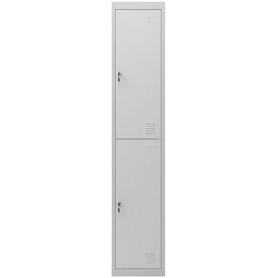 Taquilla Metálica con 2 Puertas y Cerradura (1800 x 300 x 500 mm) - CROMAD Taquilla Metálica con 2 Puertas y Cerradura (1800 x 300 x 500 mm) - CROMAD