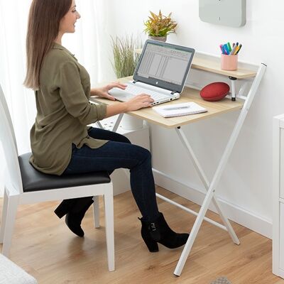 Escritorio plegable/plegable con estante Tablezy - INNOVAGOODS Escritorio plegable/plegable con estante Tablezy - INNOVAGOODS