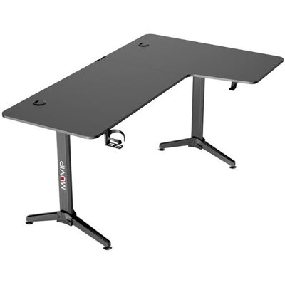 Mesa de juego derecha PRO1300 L (negro carbón) - MUVIP Mesa de juego derecha PRO1300 L (negro carbón) - MUVIP