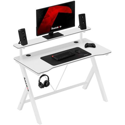 Mesa de juego Hero 1.9 de 120 cm (blanca) - HUZARO Mesa de juego Hero 1.9 de 120 cm (blanca) - HUZARO